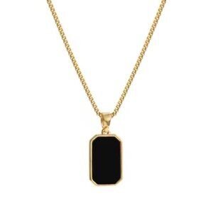 14K Gold filled Black Onyx Pendent Necklace